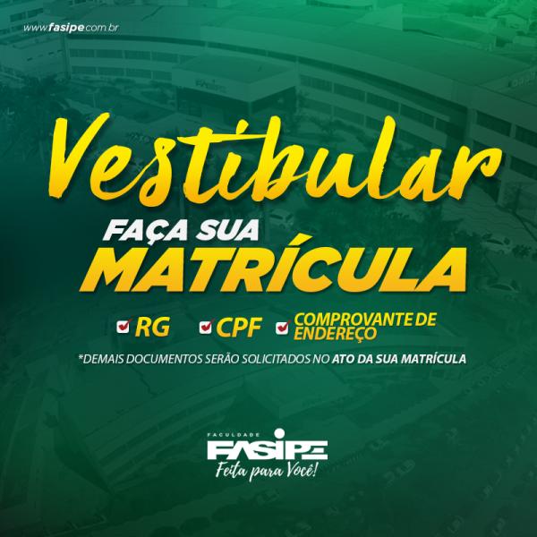 Matrículas abertas para os aprovados no Vestibular 