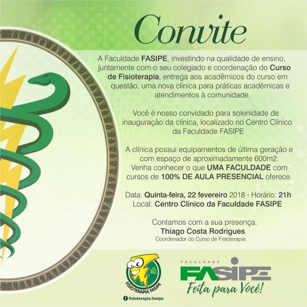 Faculdade FASIPE inaugura Clínica de Fisioterapia