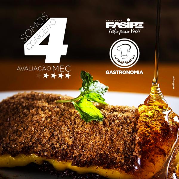 Curso de Gastronomia da FASIPE conquista nota 4 no MEC