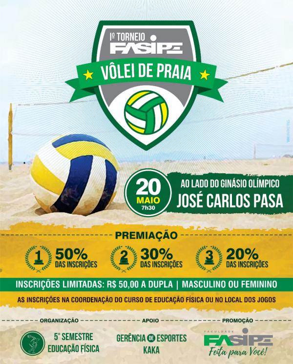 Educação Física da Fasipe realiza 1º torneio de vôlei de praia