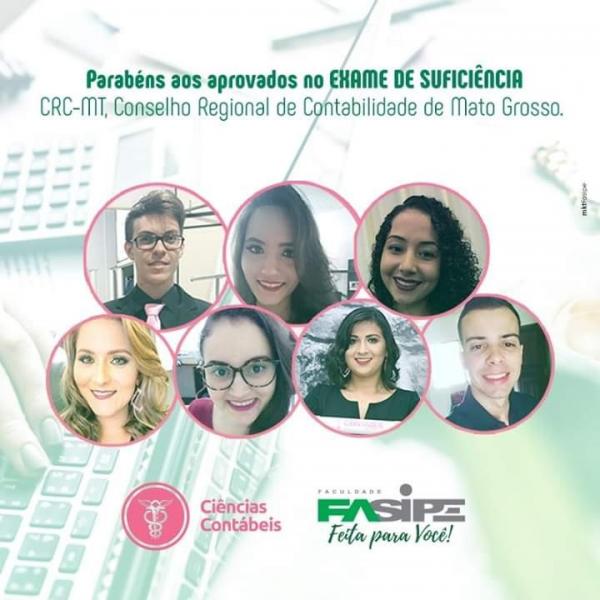 Acadêmicos da Fasipe são aprovados no exame de suficiência do CRC-MT