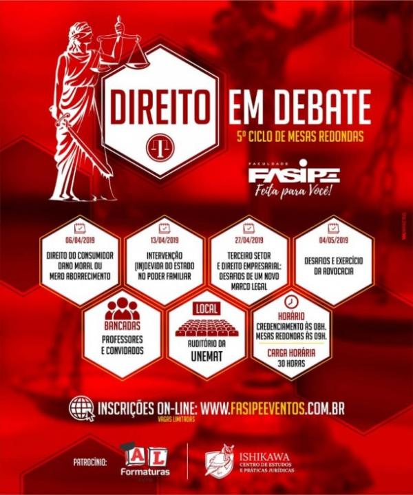Direito promove o 5° Ciclo de Mesas Redondas