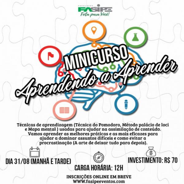 Minicurso “Aprendendo a Aprender” é ofertado neste sábadoitulo...