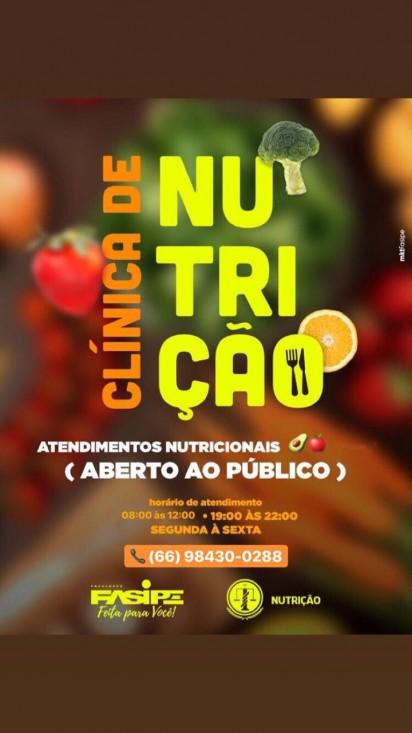 Curso de Nutrição oferece atendimento à comunidade através da Clínica de Nutrição
