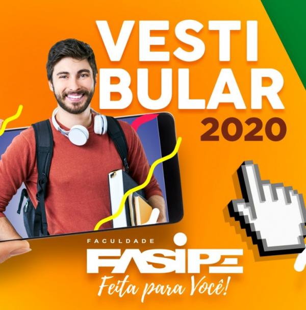 Inscrições abertas para o vestibular 2020/1 - Faculdade FASIPE