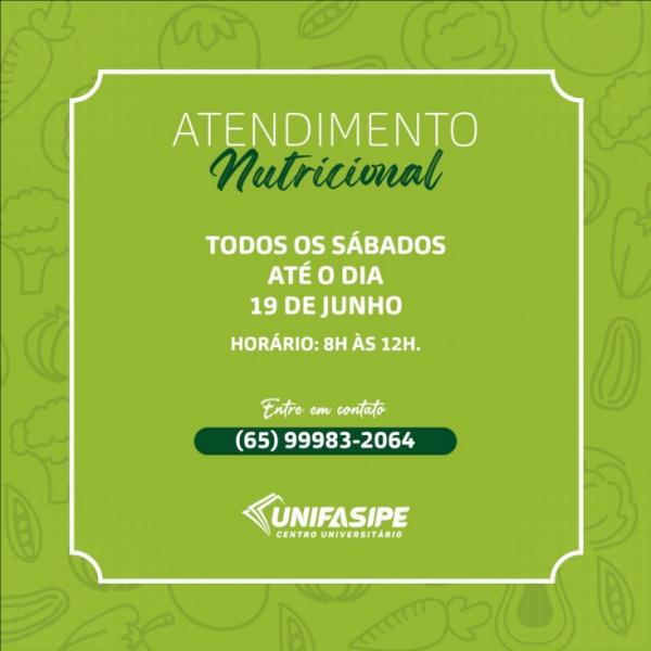 CURSO DE NUTRIÇÃO UNIFASIPE PROMOVE ATENDIMENTO NUTRICIONAL PARA A POPULAÇÃO