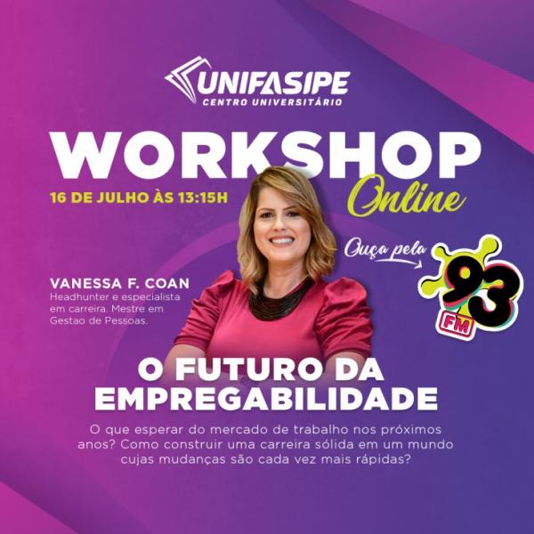  DOCENTE DA UNIFASIPE ESTARÁ AO VIVO EM UMA ENTREVISTA NA RÁDIO 93 FM PARA FALAR SOBRE FUTURO DA EMPREGABILIDADE 