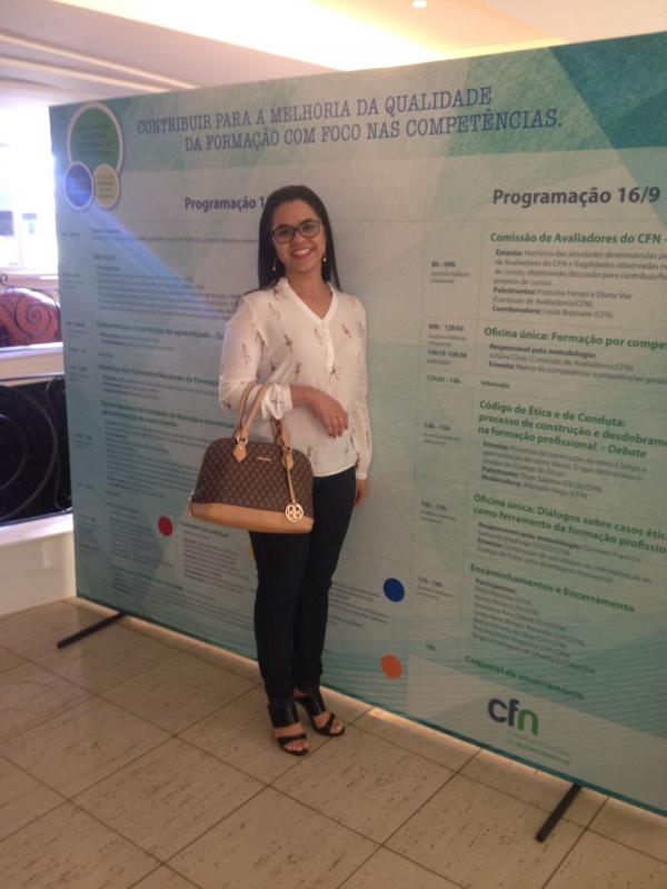 Coordenadora do curso de Nutrição da Faculdade FASIPE, participa de evento em Brasília