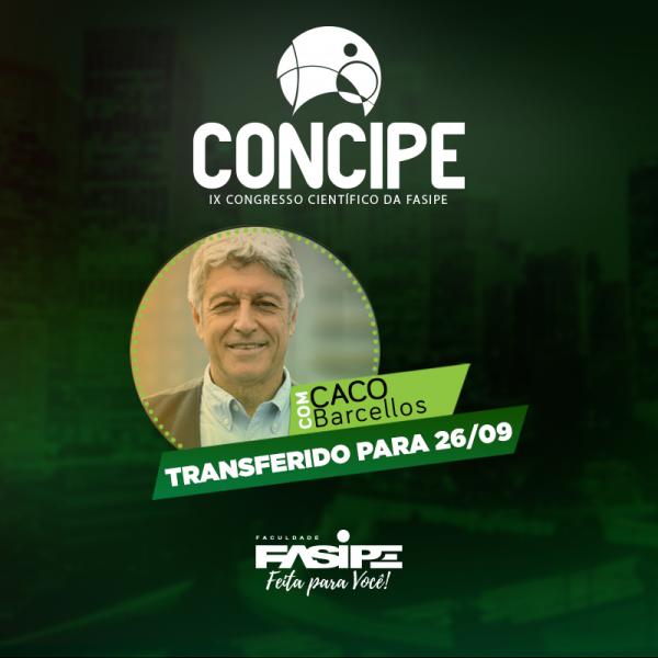 Transferida Palestra de Abertura do CONCIPE 2017 para Amanhã (26) terça-feira