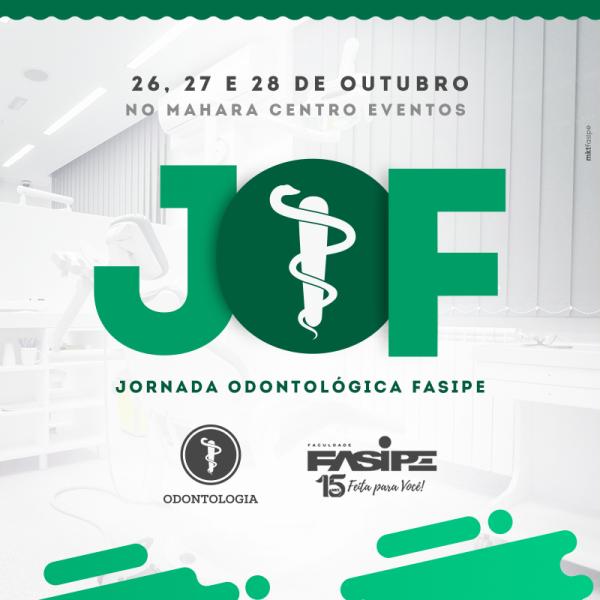 Jornada Odontológica Fasipe acontece entre os dias 26 a 28 de outubro