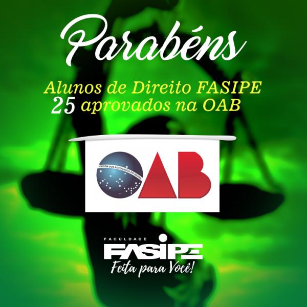 Acadêmicos e egressos da FASIPE são aprovados na OAB