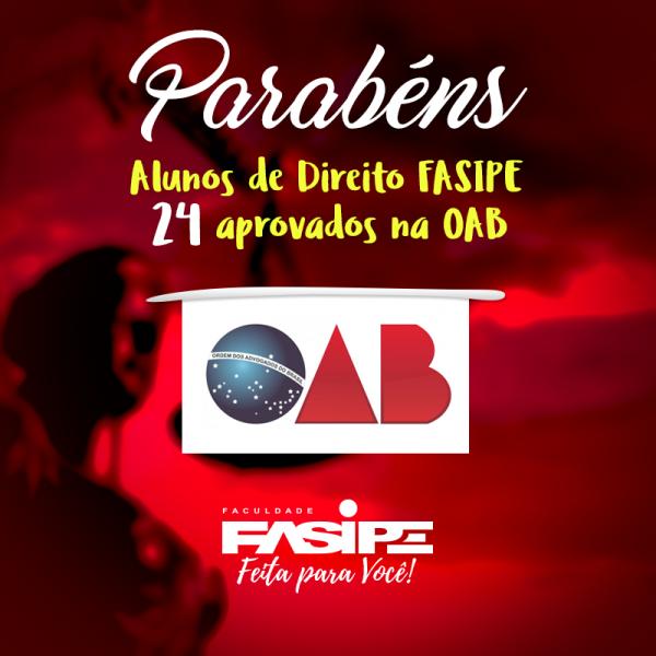 PARABÉNS AOS ALUNOS APROVADOS NA OAB