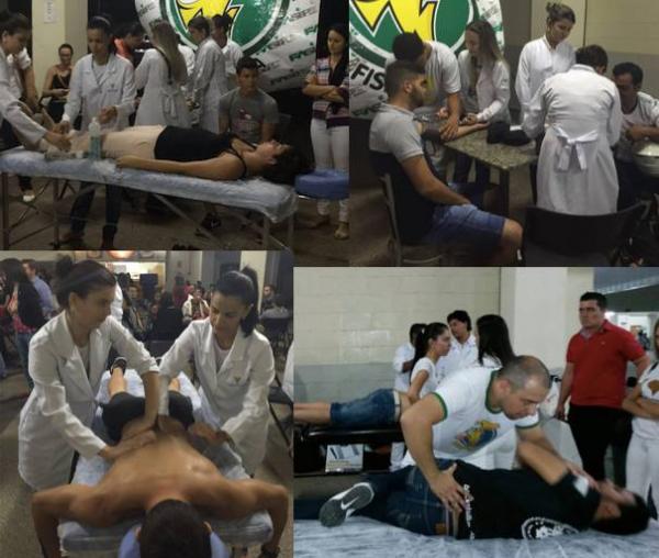 Fisioterapia realiza apresentações de técnicas fisioterapêuticas
