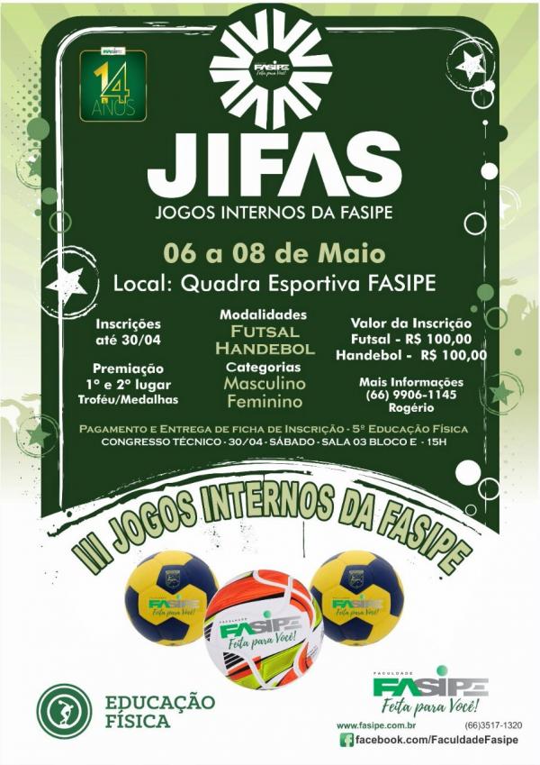 III Jifas terá futsal e handebol