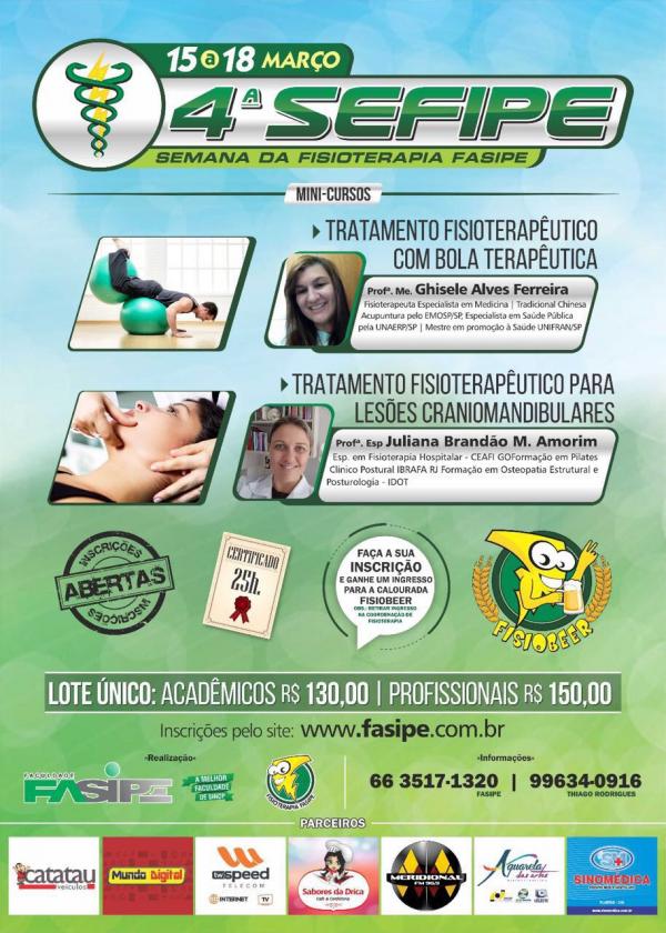 Semana de Fisioterapia começa hoje