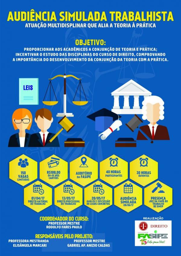 Direito organiza Audiência Simulada Trabalhista