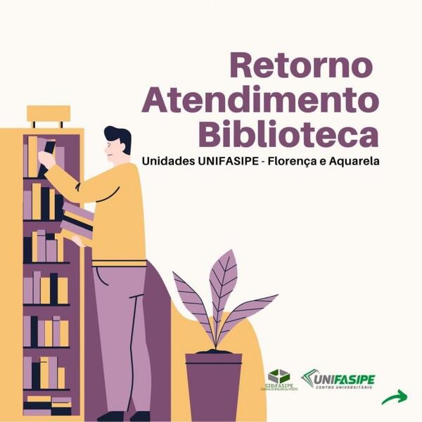 BIBLIOTECAS DO UNIFASIPE RETORNA NESTA SEGUNDA-FEIRA, 25/05/2020